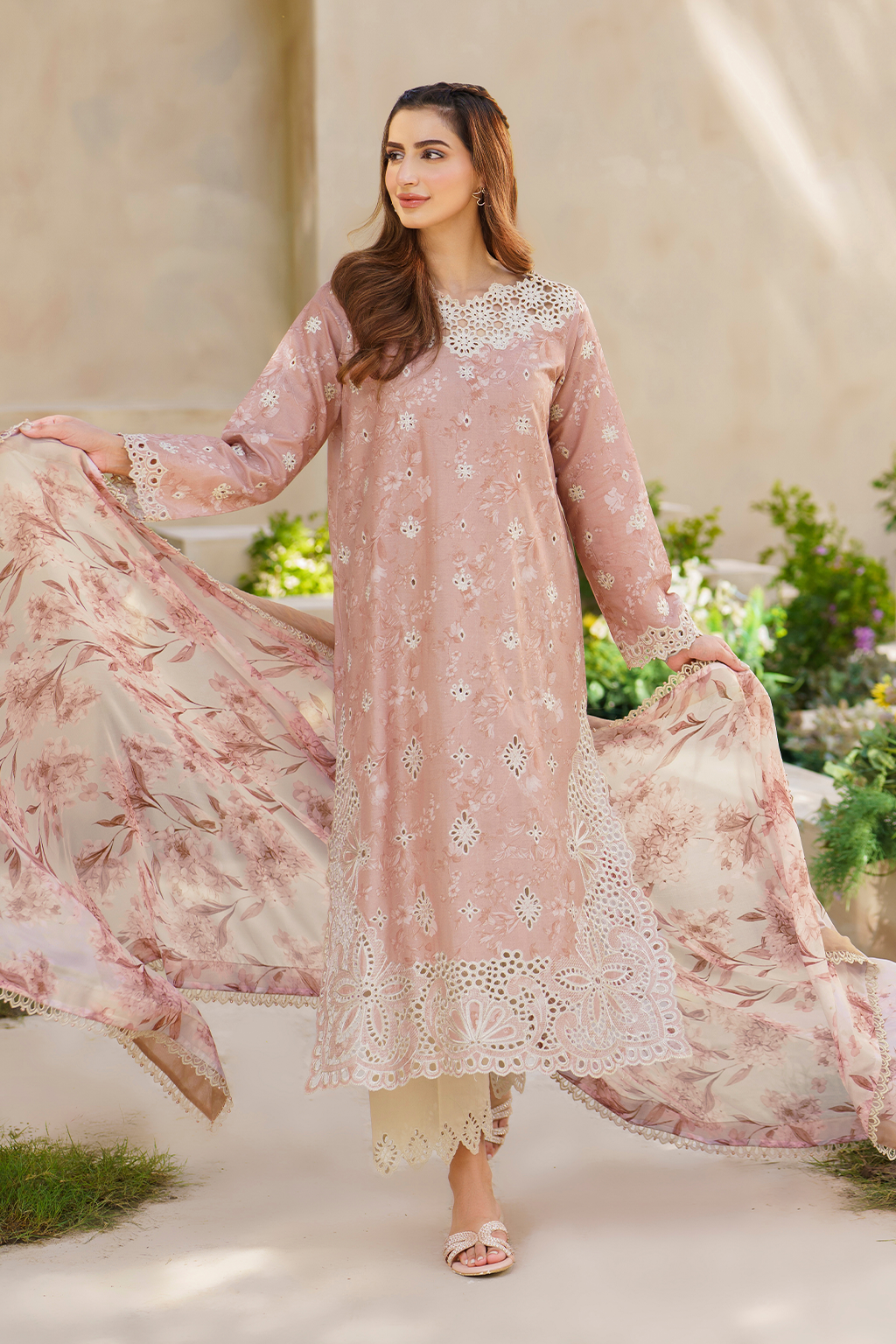 Iznik | Festive lawn 24 | SFL-11 - Designer Dress with Intricate embroidery and embellishments. Shop elegent wedding dress at Maria Faisal.