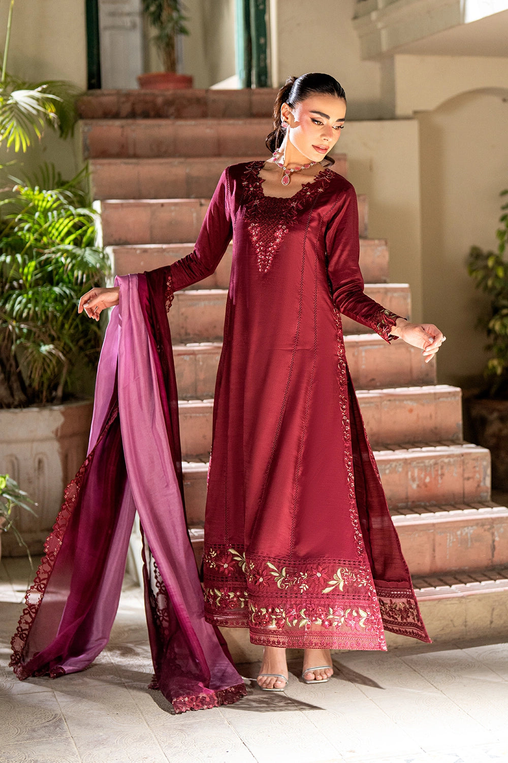 Azure | Vogue Formals | Viona - Formal Dress - available at Maria Faisal in UK and USA.