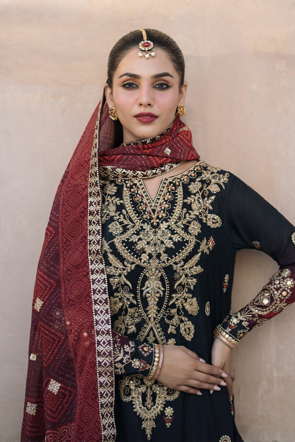 Iznik | Bandhani Formals | UE-330 - Ladies Clothes 
