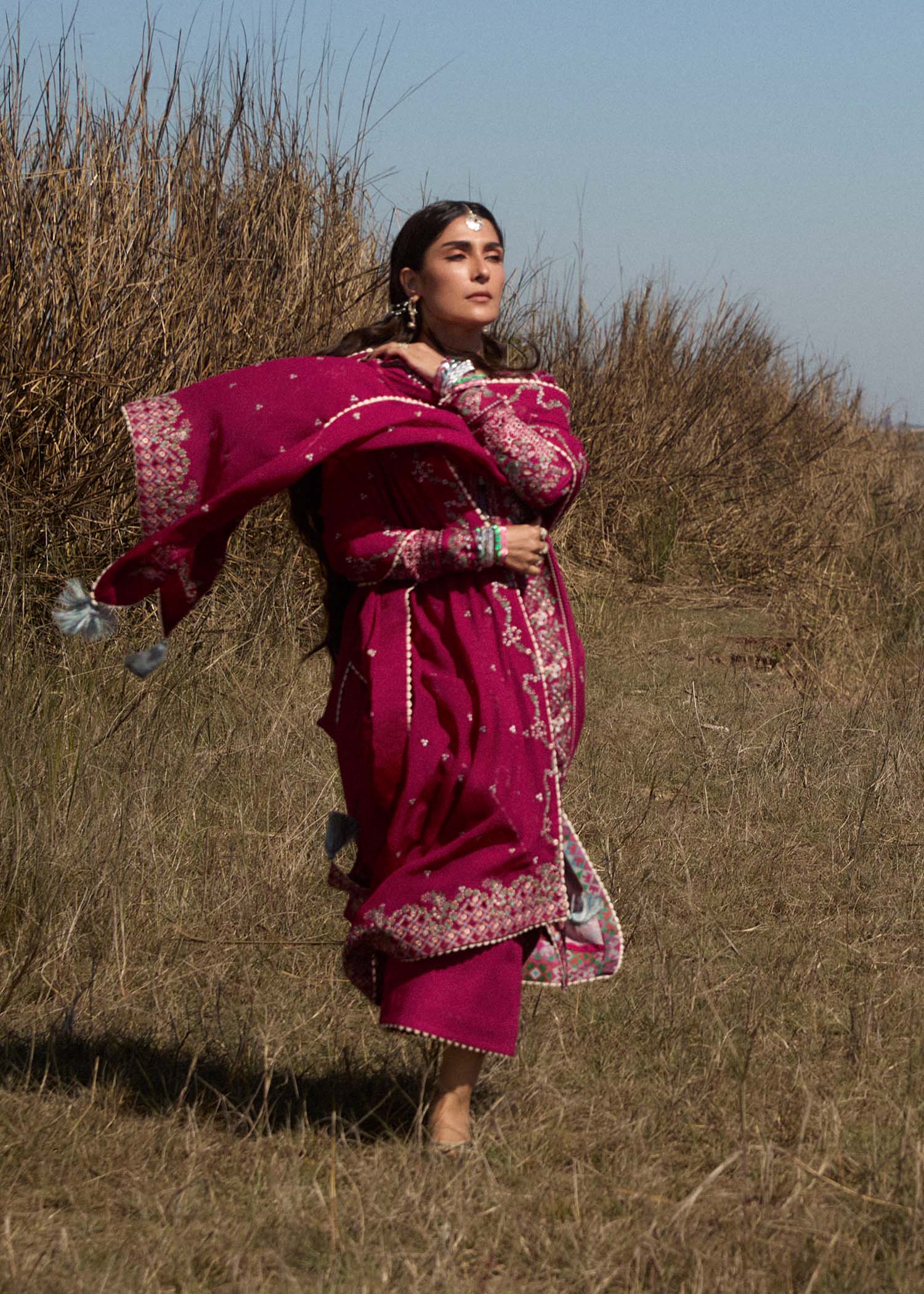 Hussain Rehar | Surkh Eid Pret’25 | Mehrunisa by Maria Faisal - Registered Vendor of : Hussain Rehar - type : Ladies Clothes - 100% original wedding dresses