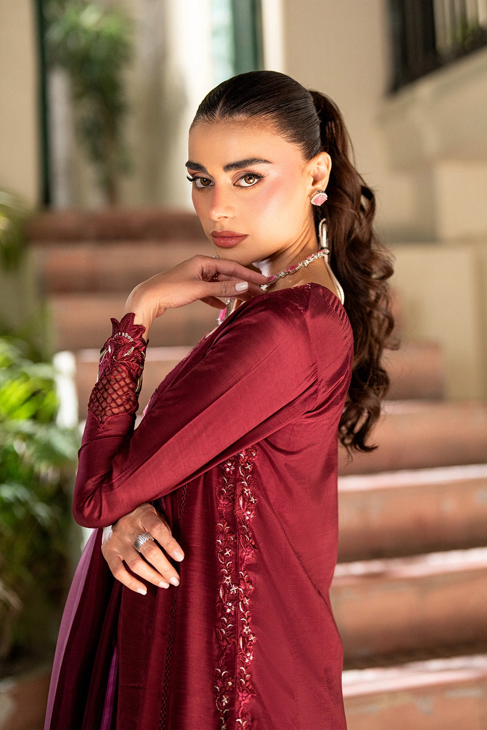 Azure | Vogue Formals | Viona - Formal Dress - available at Maria Faisal in UK and USA.