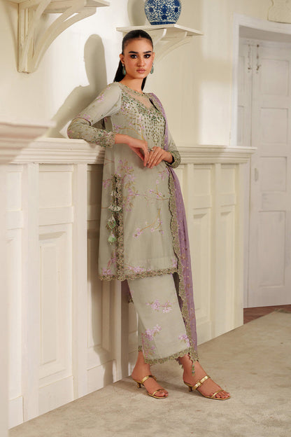 Iznik | Printed Formals | UE-539 - Formal Dress - available at Maria Faisal in UK and USA.