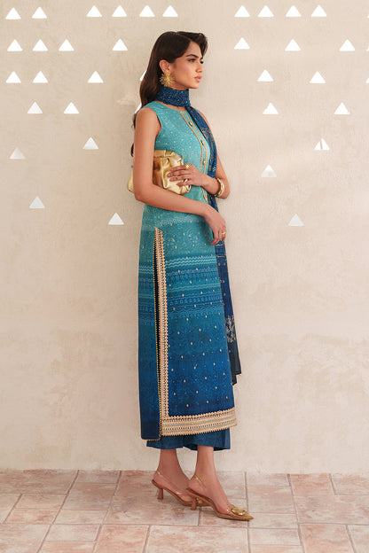 Baroque | Luxury Pret Summer | UF-4400 - Luxury Dress - available at Maria Faisal in UK and USA.