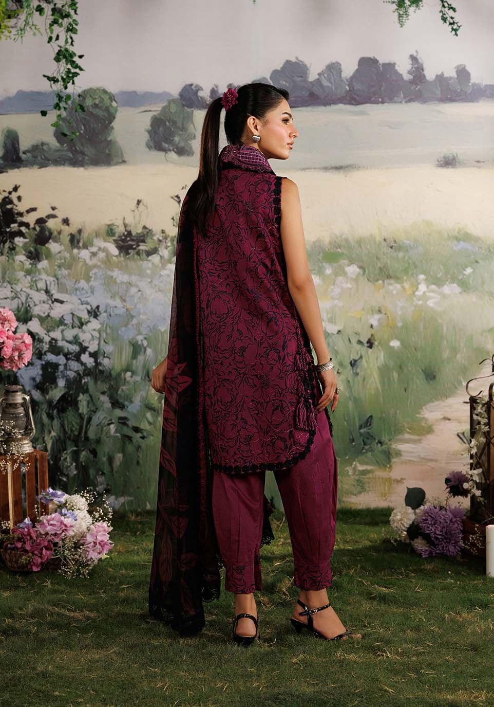 Zarqash | RimJhim The Moonsoon Edit 26 | GULMOHAR ZQ003 - Casual Dress - available at Maria Faisal in UK and USA.