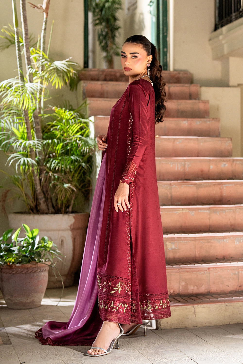 Azure | Vogue Formals | Viona - Formal Dress - available at Maria Faisal in UK and USA.