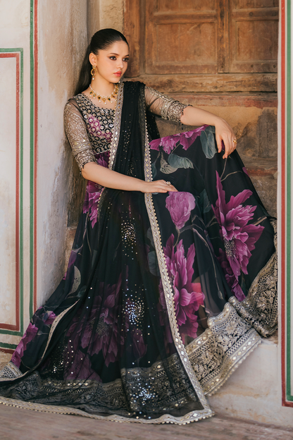 Iznik | Formal Wear | UE-321 - Dress - available at Maria Faisal in UK and USA.