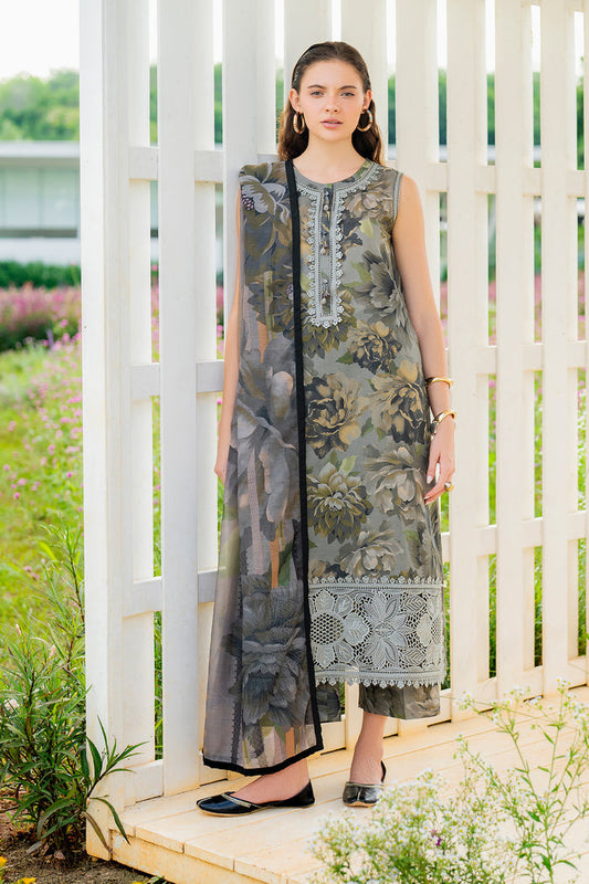 Baroque | Luxury Pret Summer | UF-4218 - Luxury Dress - available at Maria Faisal in UK and USA.