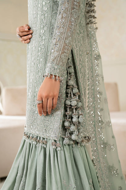 Baroque | Formals Collection | EMBROIDERED CHIFFON UF-4160 - Formal Dress - available at Maria Faisal in UK and USA.