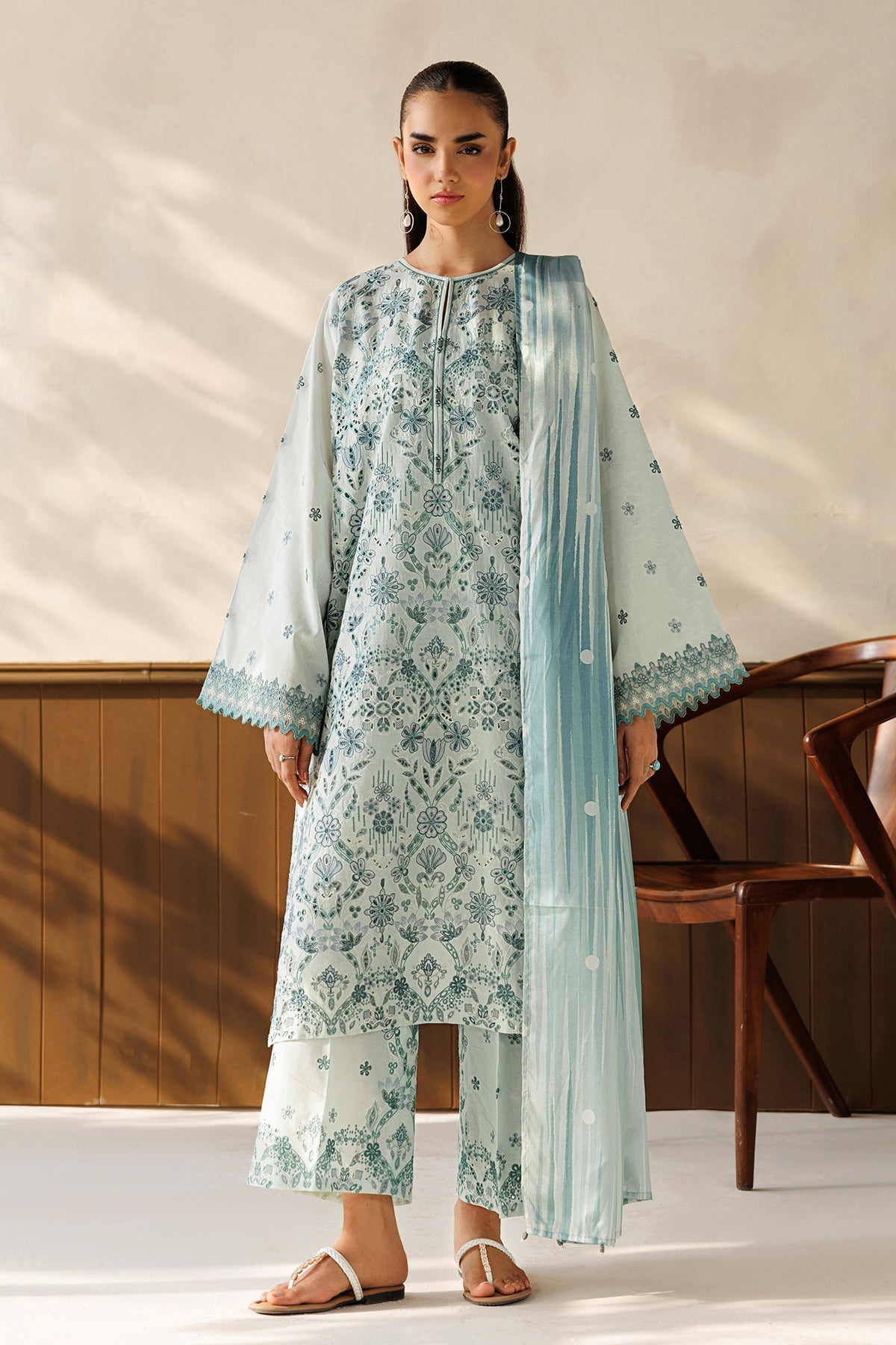 Baroque | Luxury Summer Pret | UF-4503 - Luxury Dress - available at Maria Faisal in UK and USA.