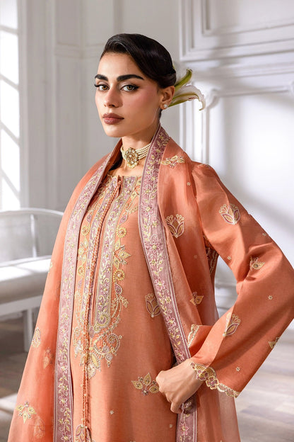 Rangrasiya | Lumeire Silk |Clara - Luxury Dress - available at Maria Faisal in UK and USA.