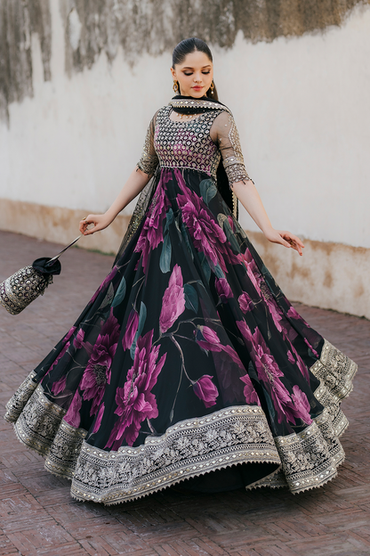 Iznik | Formal Wear | UE-321 - Dress - available at Maria Faisal in UK and USA.