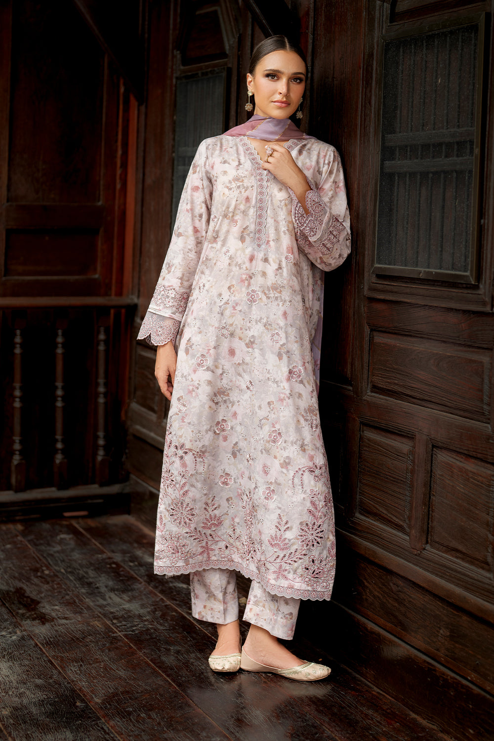 Baroque | Luxury Pret Summer | UF-4273 - Luxury Dress - available at Maria Faisal in UK and USA.