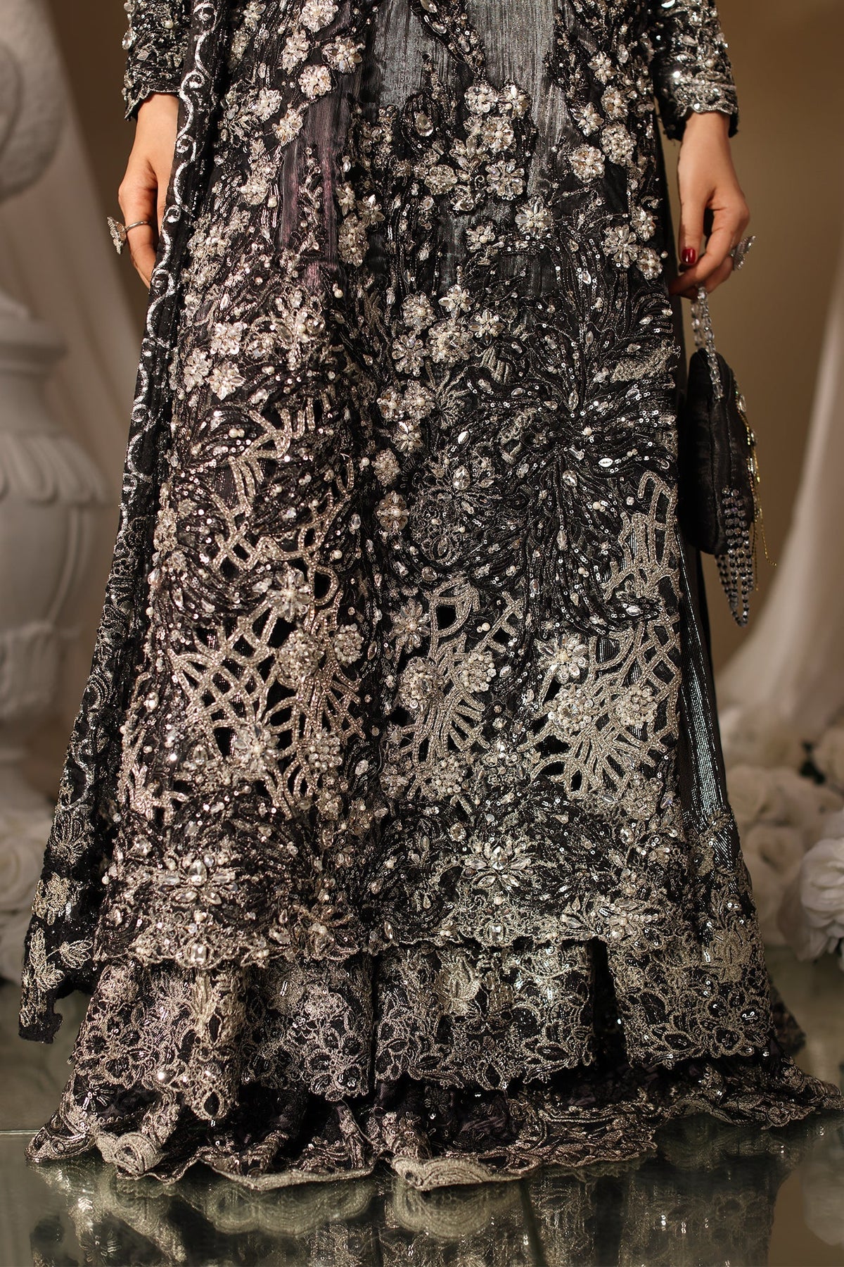 Musferah Saad | Casa Blance |Royal Eclipse - Bridal Dress - available at Maria Faisal in UK and USA.
