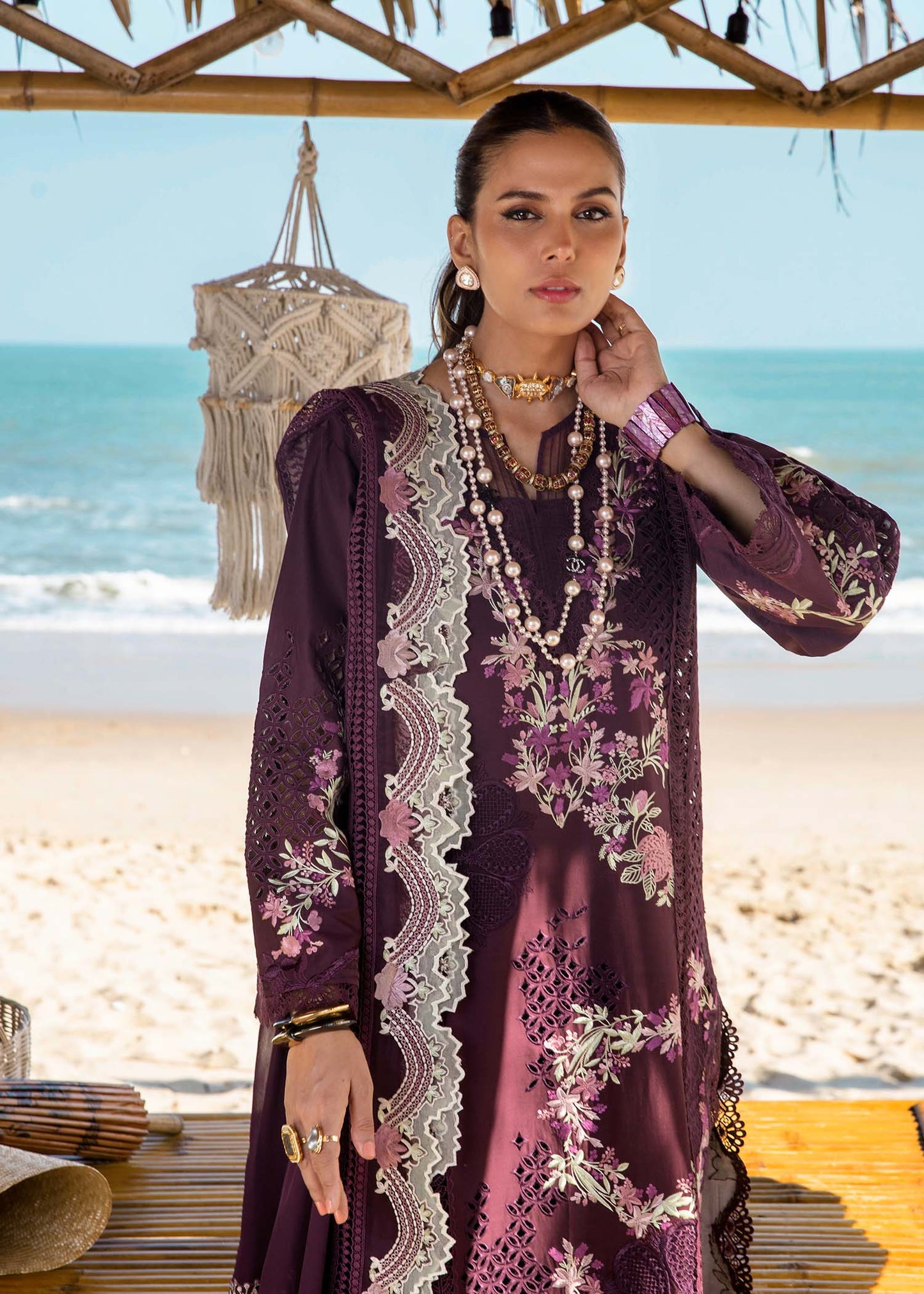 Saira Shakira | Luxury Lawn 25 | DAHLIA-B by Maria Faisal - Registered Vendor of : Saira Shakira - type : Ladies Clothes - 100% original wedding dresses
