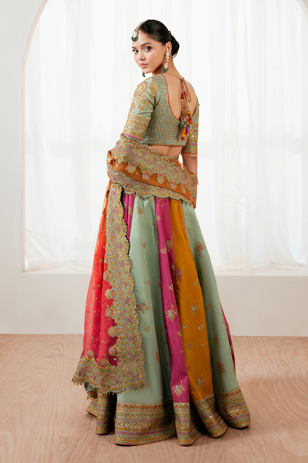 Baroque | Formals Collection | EMBROIDERED SILK UF-4036 - Formal Dress - available at Maria Faisal in UK and USA.