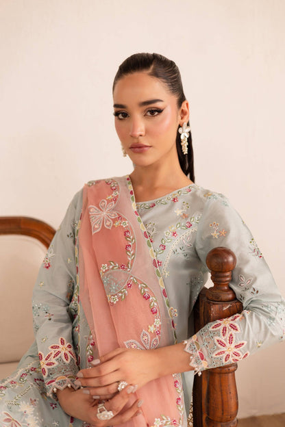 Batik | Nyra Embroidered Summer Solids | Across The Ocean by Maria Faisal - Registered Vendor of : Batik - type : Ladies Clothes - 100% original wedding dresses