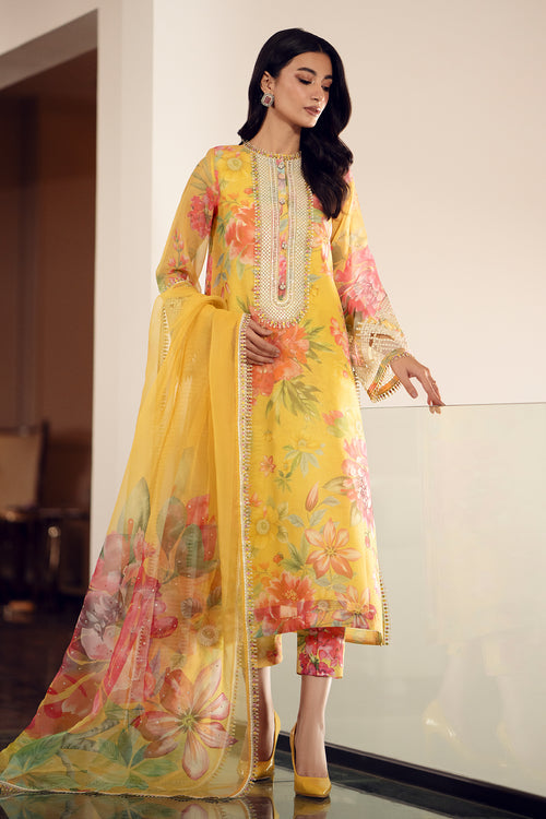 Baroque | Luxury Pret 24 | COTTON PATTI UF-509 - Designer Dress with Intricate embroidery and embellishments. Shop elegent wedding dress at Maria Faisal.