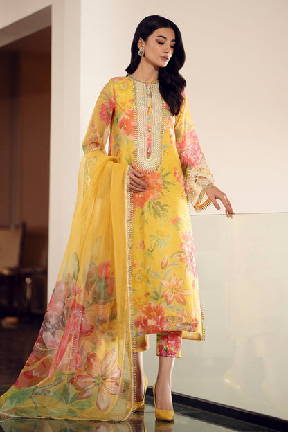 Baroque | Luxury Pret 24 | COTTON PATTI UF-509 - Designer Dress with Intricate embroidery and embellishments. Shop elegent wedding dress at Maria Faisal.