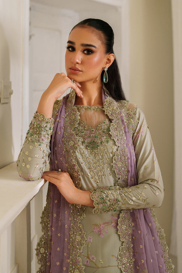 Iznik | Printed Formals | UE-539 - Formal Dress - available at Maria Faisal in UK and USA.