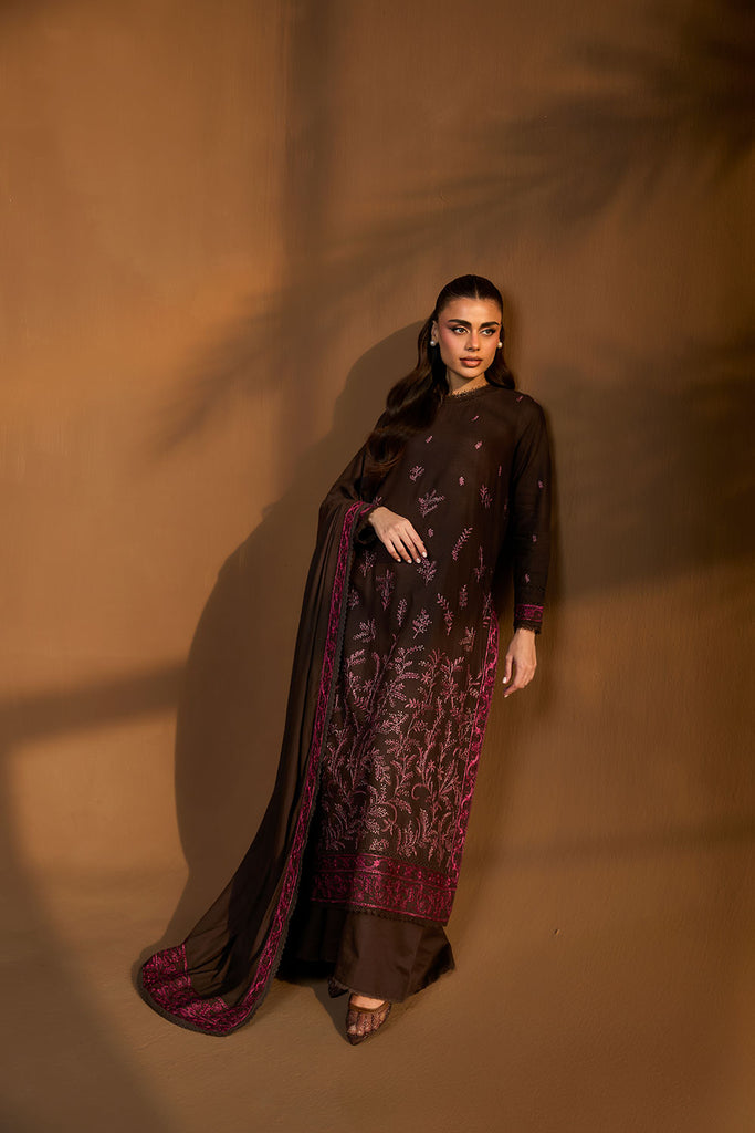 Sobia Nazir | Winter Shawl 25 | Design 7A - Formal Dress - available at Maria Faisal in UK and USA.