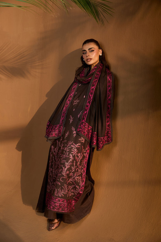 Sobia Nazir | Winter Shawl 25 | Design 7A - Formal Dress - available at Maria Faisal in UK and USA.