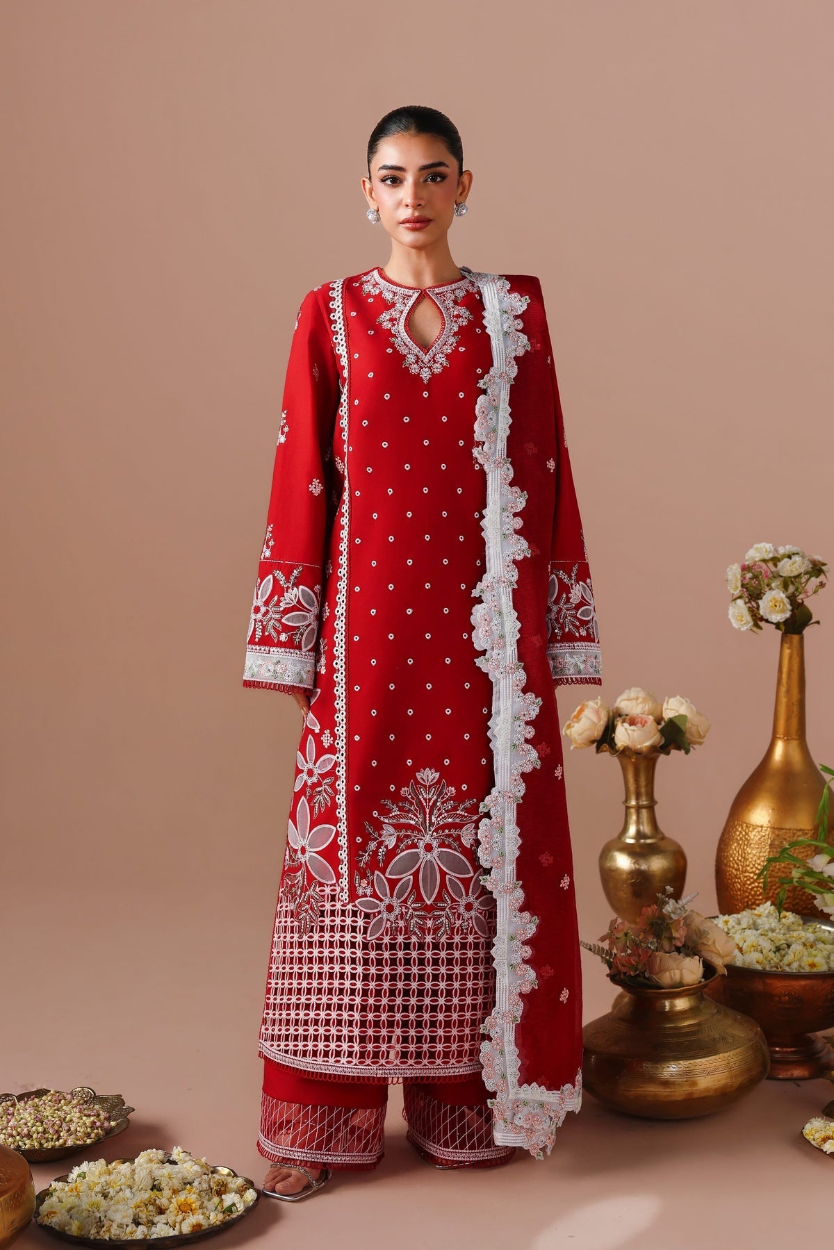 Akbar Aslam | Elan Luxury Lawn 26 | Seraya - Luxury Dress - available at Maria Faisal in UK and USA.