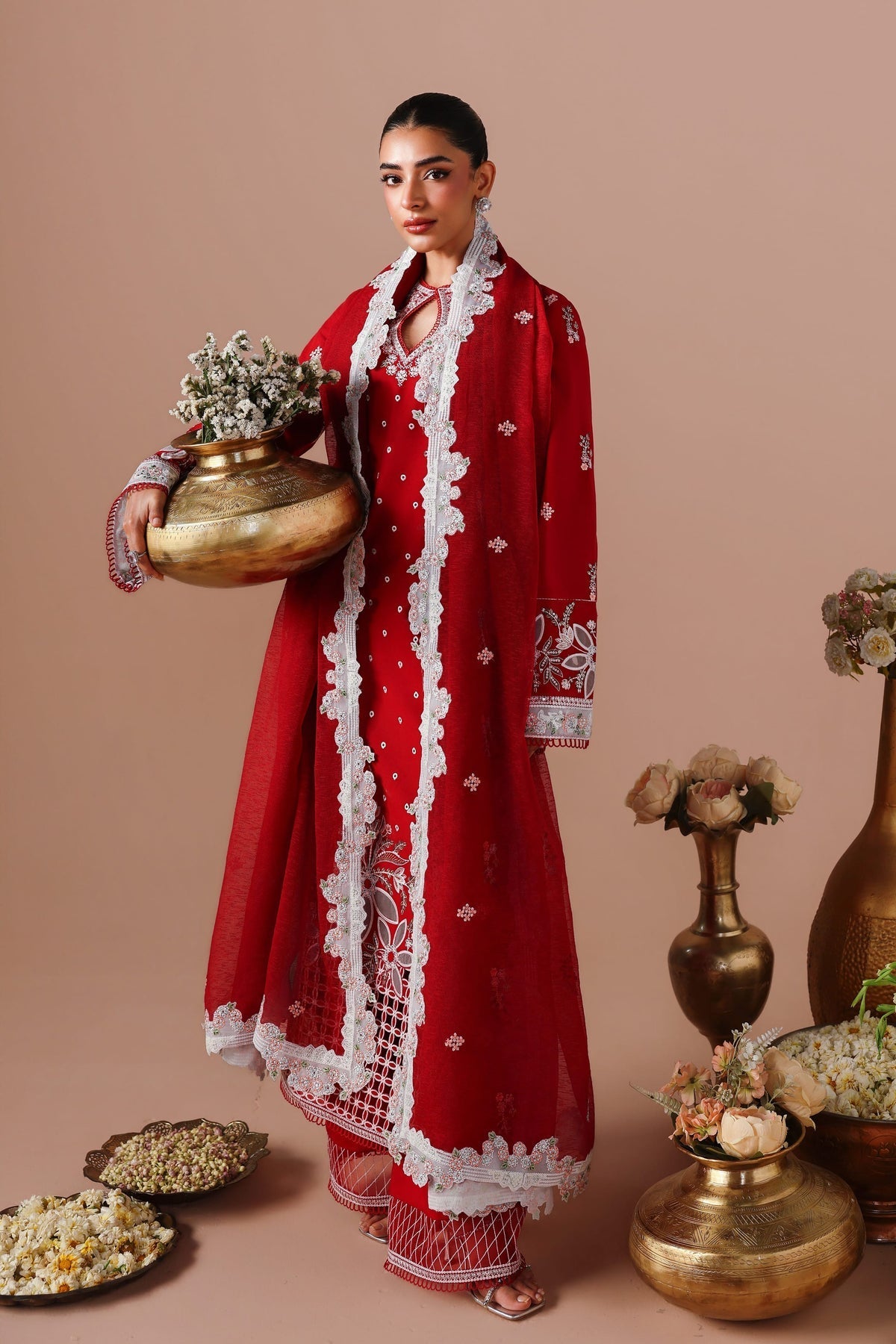 Akbar Aslam | Elan Luxury Lawn 26 | Seraya - Luxury Dress - available at Maria Faisal in UK and USA.