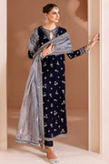 Jazmin | Chandni Velvet Formals 25 | Embroidered Velvet Formal CVF D-03 - Ladies Clothes - Maria Faisal
