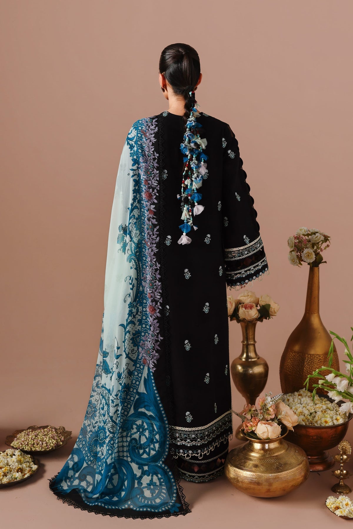Akbar Aslam | Elan Luxury Lawn 26 | Armina - Luxury Dress - available at Maria Faisal in UK and USA.
