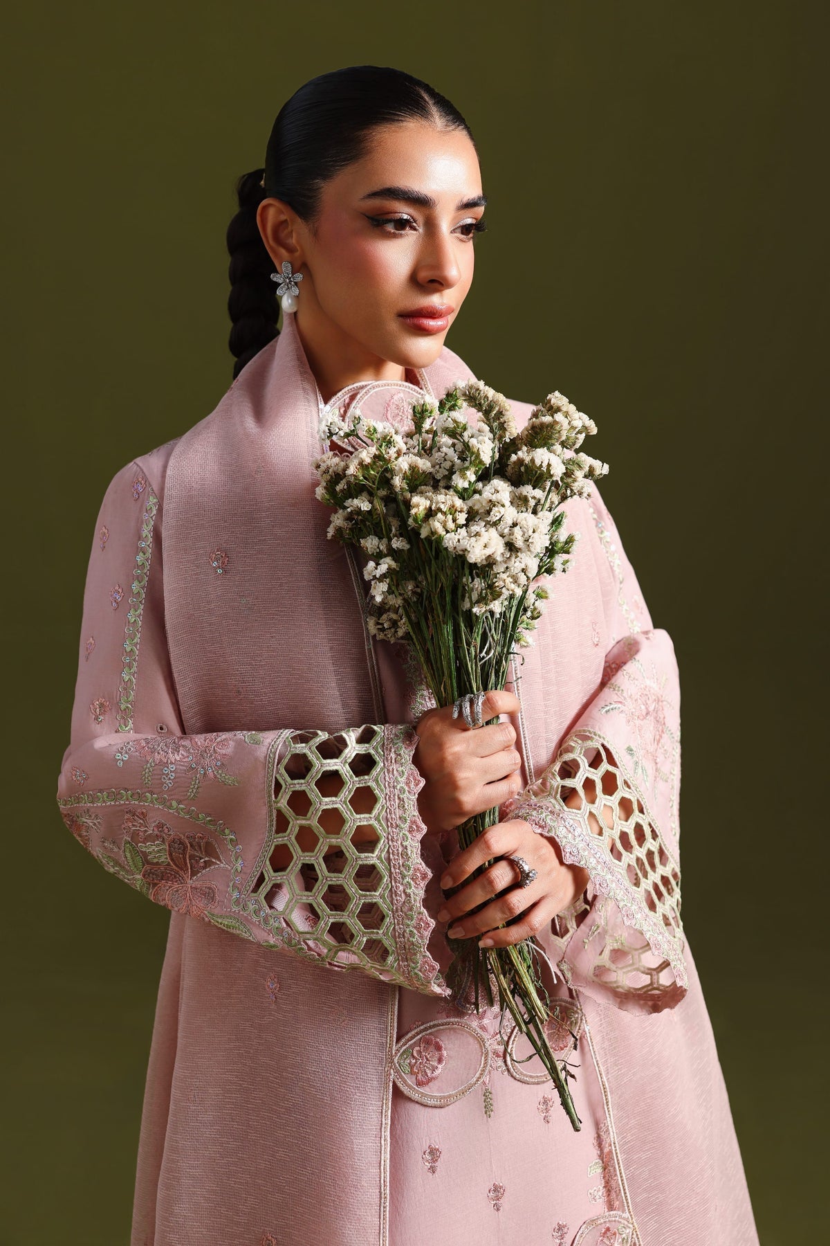 Akbar Aslam | Elan Luxury Lawn 26 | Mehrin - Luxury Dress - available at Maria Faisal in UK and USA.