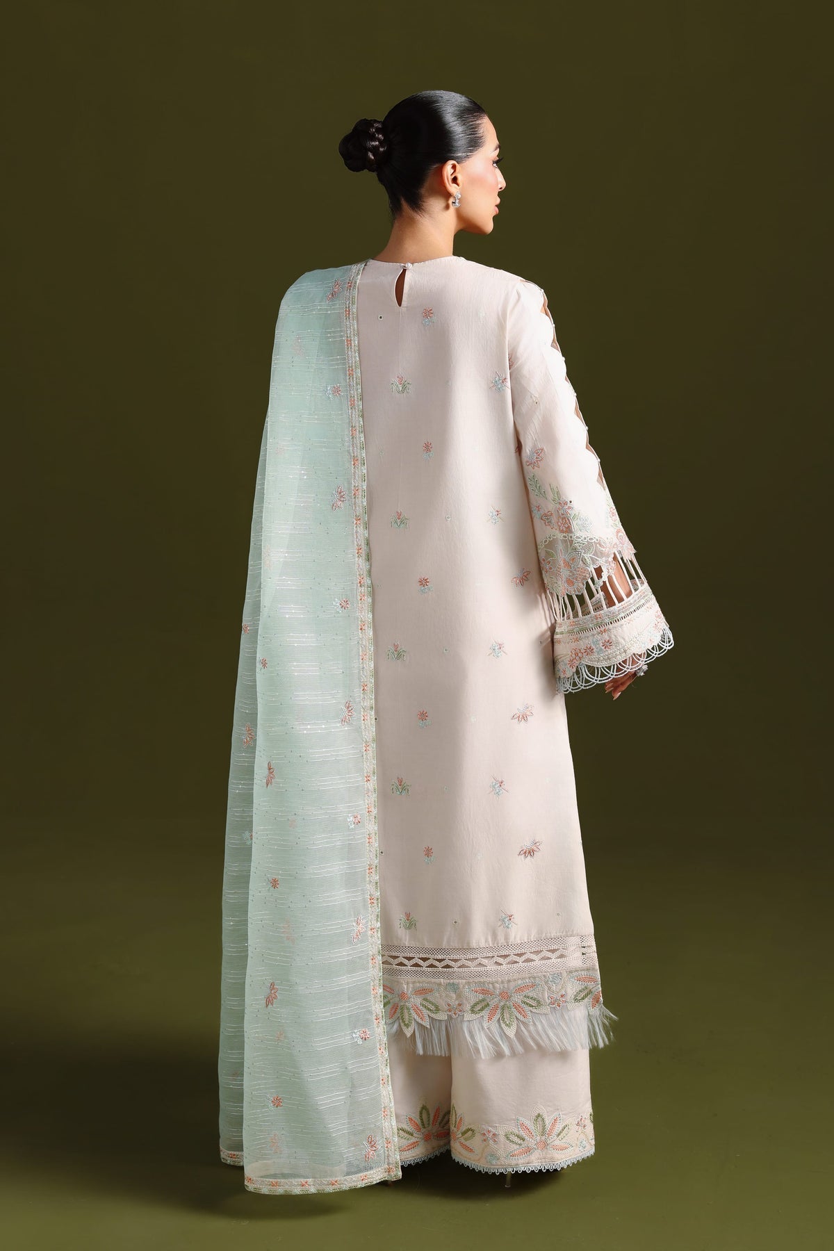 Akbar Aslam | Elan Luxury Lawn 26 | Naazi - Luxury Dress - available at Maria Faisal in UK and USA.