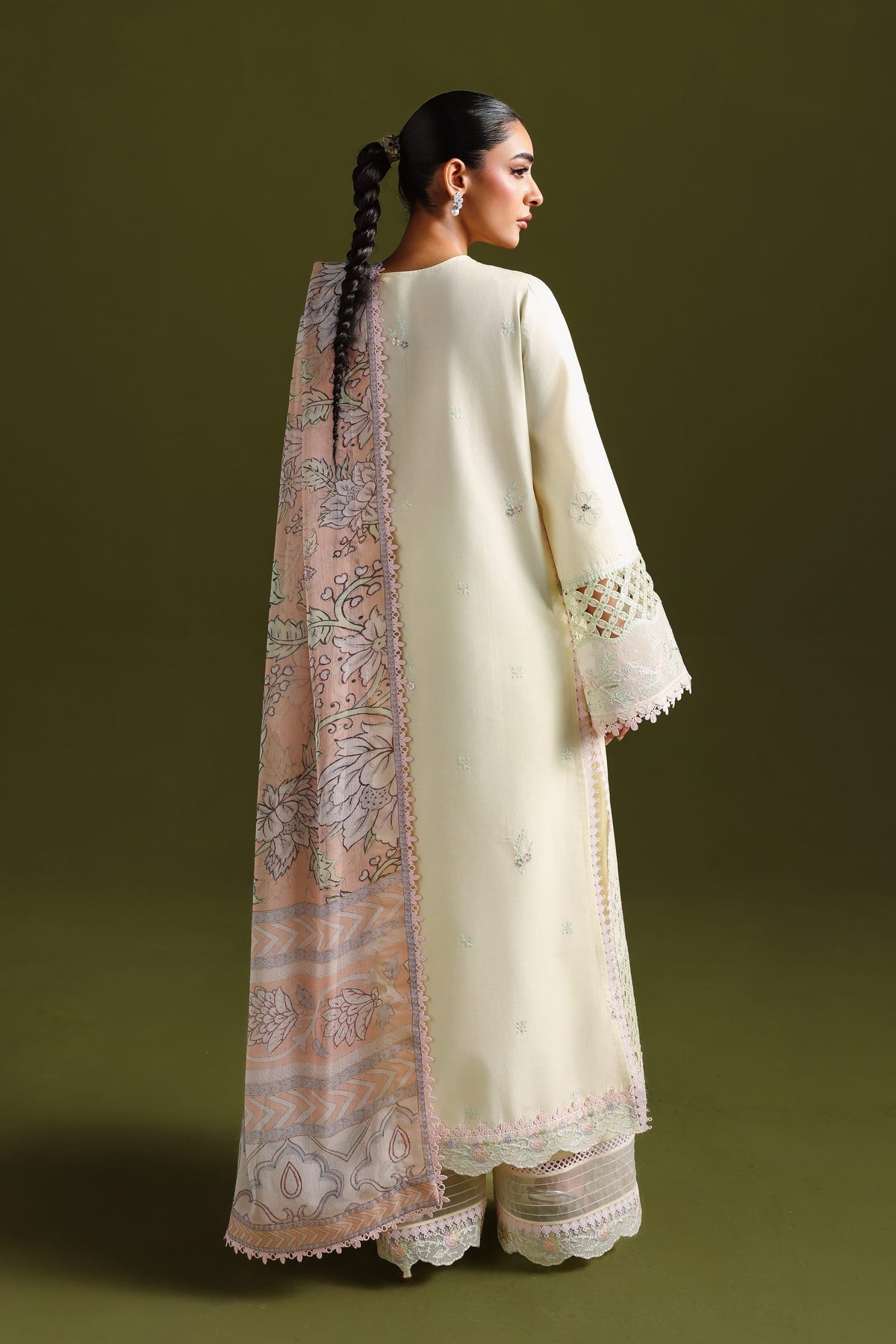 Akbar Aslam | Elan Luxury Lawn 26 | Nayara - Luxury Dress - available at Maria Faisal in UK and USA.