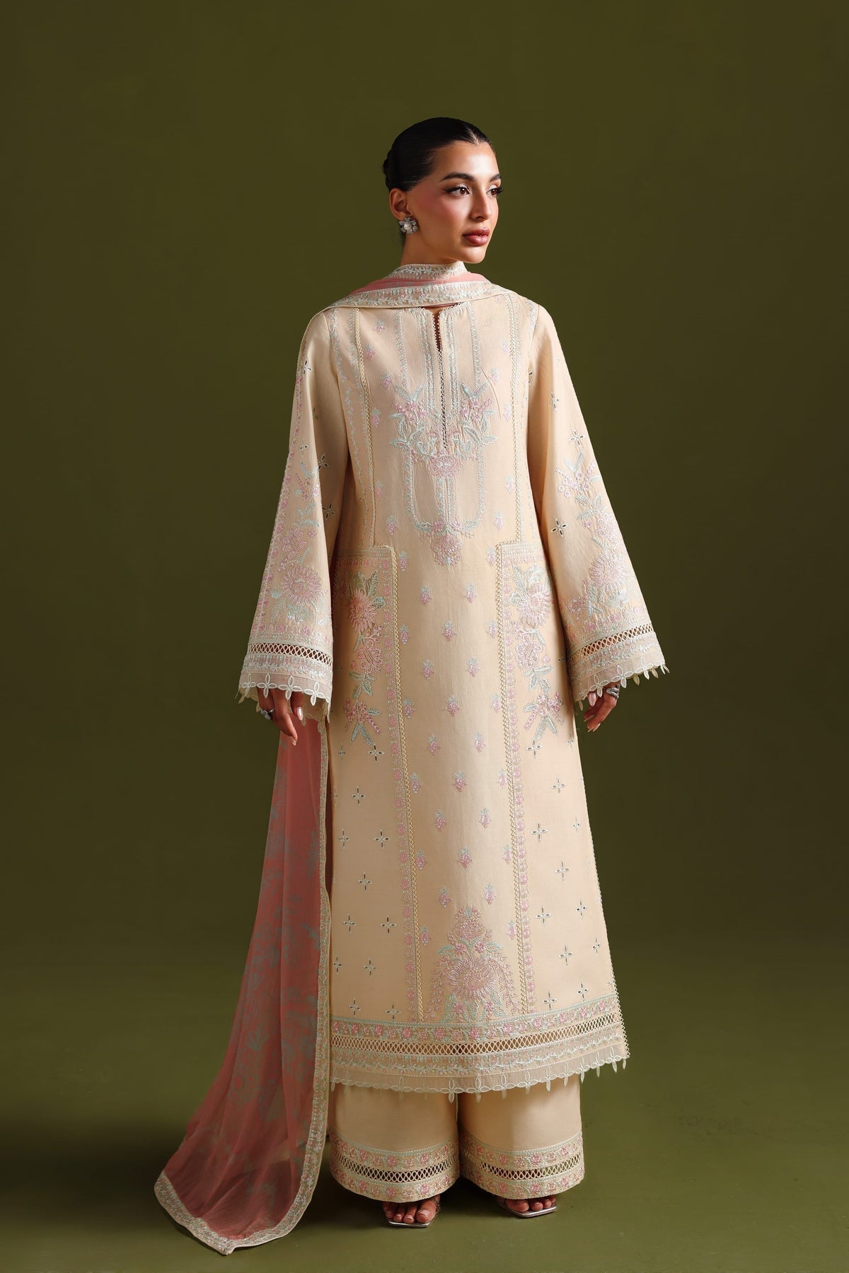 Akbar Aslam | Elan Luxury Lawn 26 | Esmira - Luxury Dress - available at Maria Faisal in UK and USA.