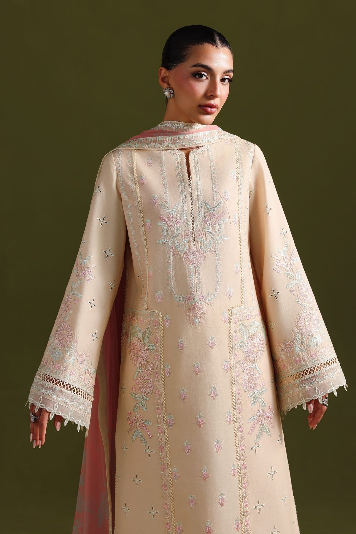 Akbar Aslam | Elan Luxury Lawn 26 | Esmira - Luxury Dress - available at Maria Faisal in UK and USA.