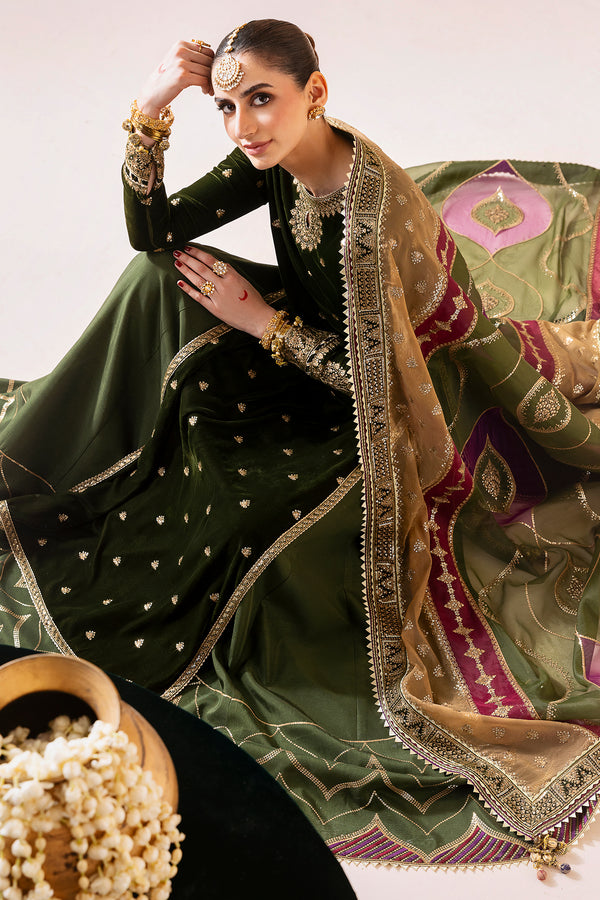 Jazmin | Chandni Velvet Formals 25 | Embroidered Velvet Formal CVF D-09 - Ladies Clothes - Maria Faisal
