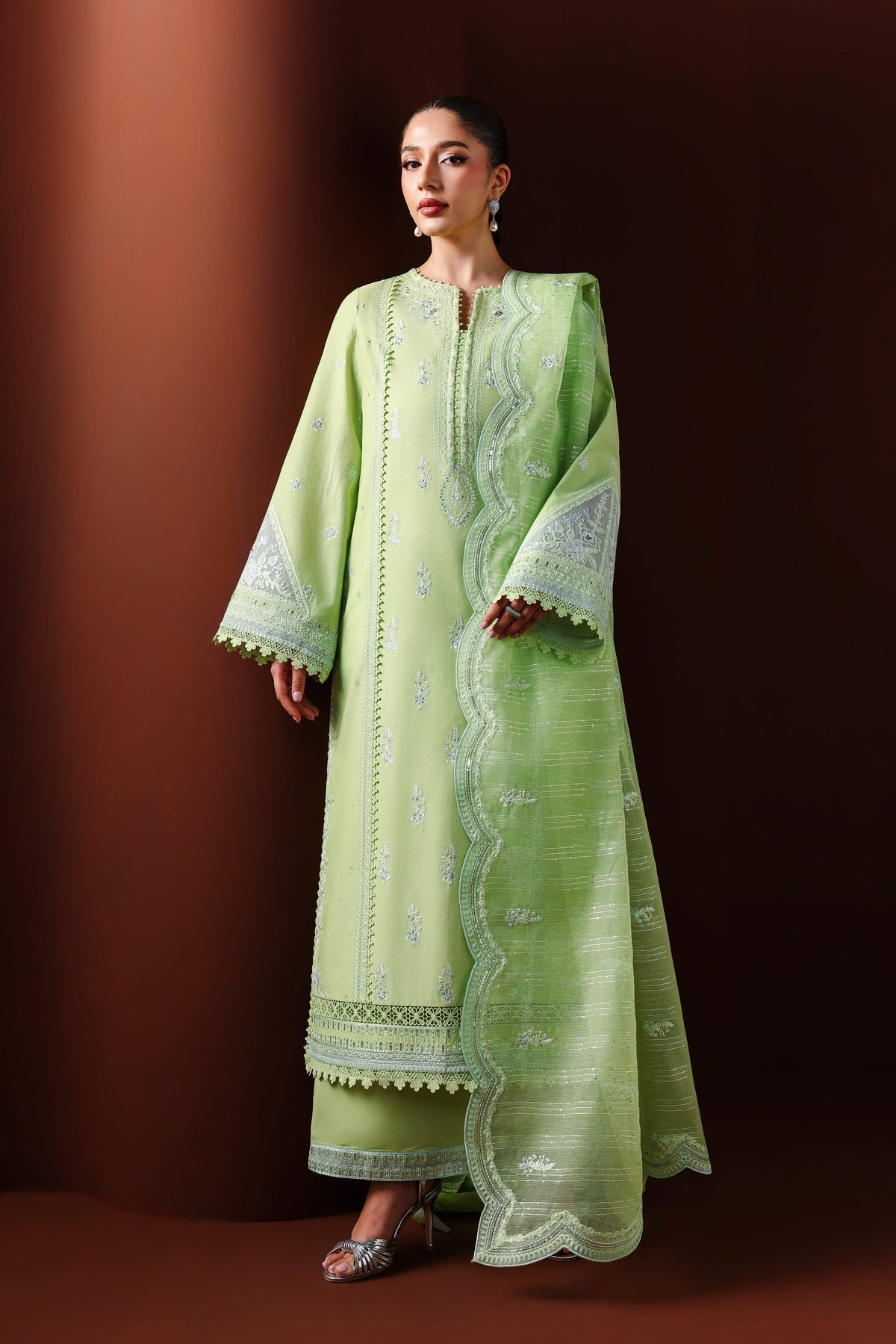 Akbar Aslam | Elan Luxury Lawn 26 | Nayeli - Luxury Dress - available at Maria Faisal in UK and USA.