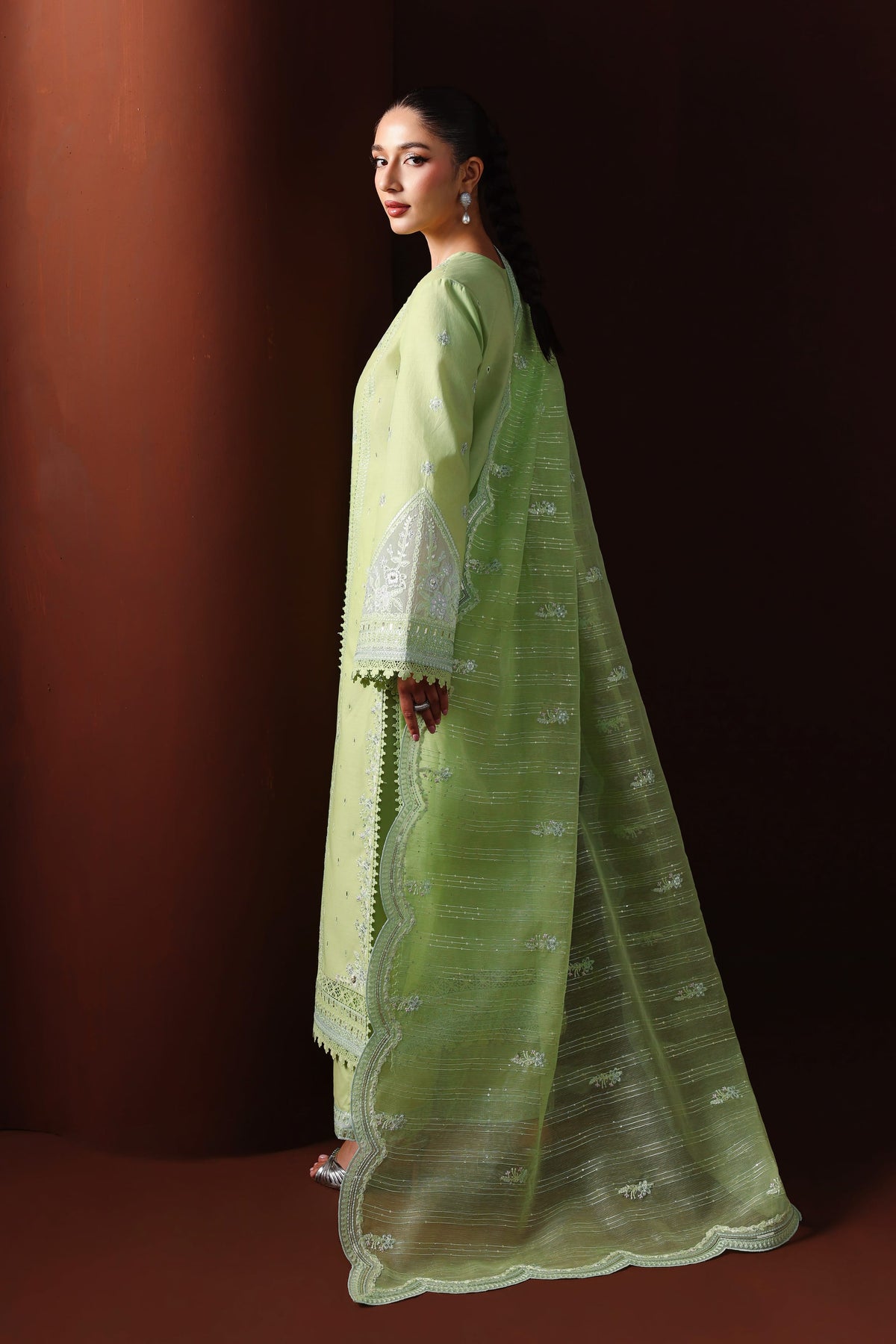 Akbar Aslam | Elan Luxury Lawn 26 | Nayeli - Luxury Dress - available at Maria Faisal in UK and USA.