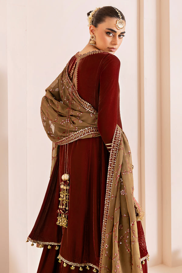 Jazmin | Chandni Velvet Formals 25 | Embroidered Velvet Formal CVF D-07 - Ladies Clothes - Maria Faisal