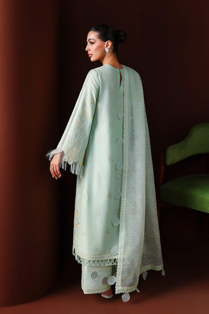 Akbar Aslam | Elan Luxury Lawn 26 | Qamari - Luxury Dress - available at Maria Faisal in UK and USA.