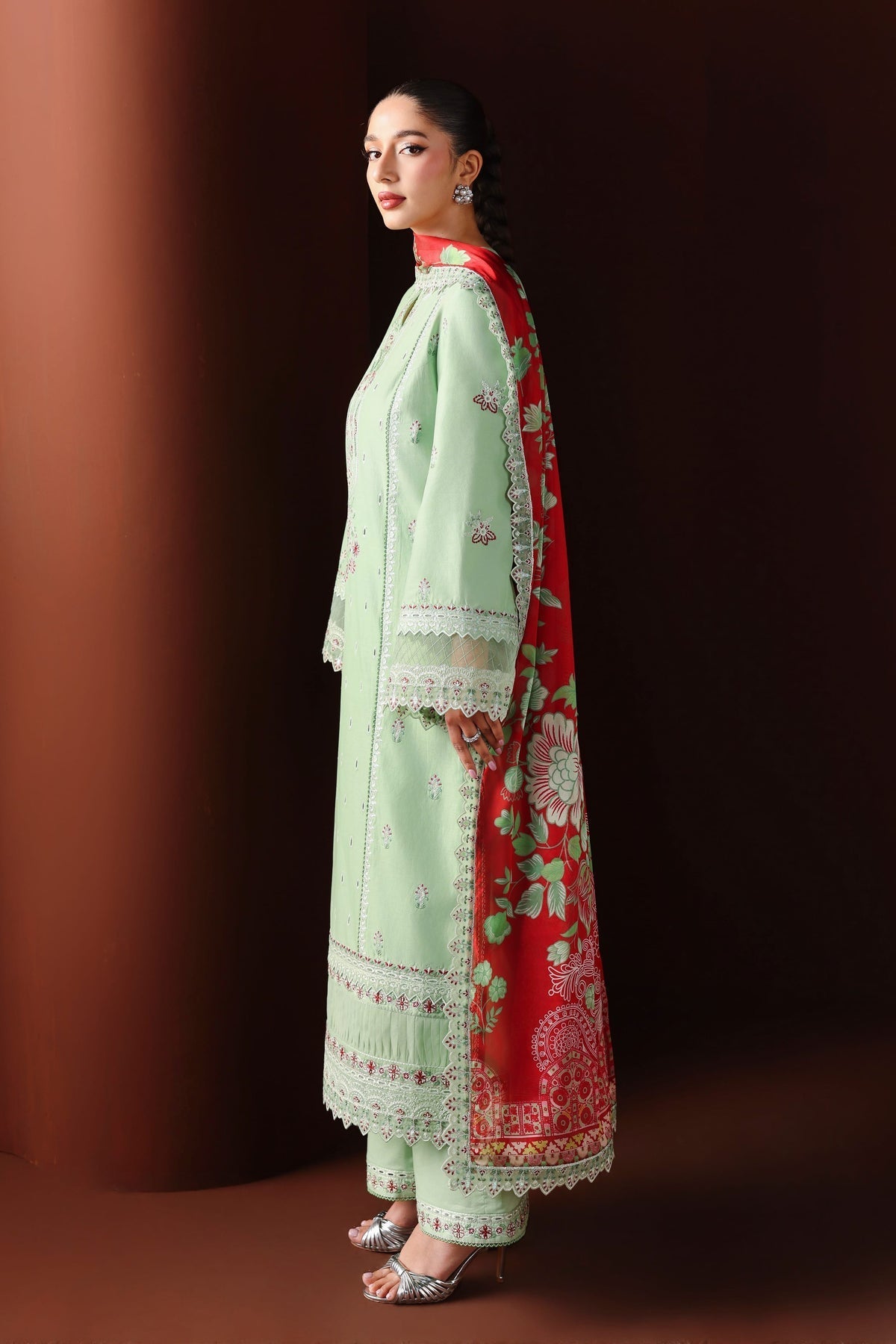 Akbar Aslam | Elan Luxury Lawn 26 | Almira - Luxury Dress - available at Maria Faisal in UK and USA.