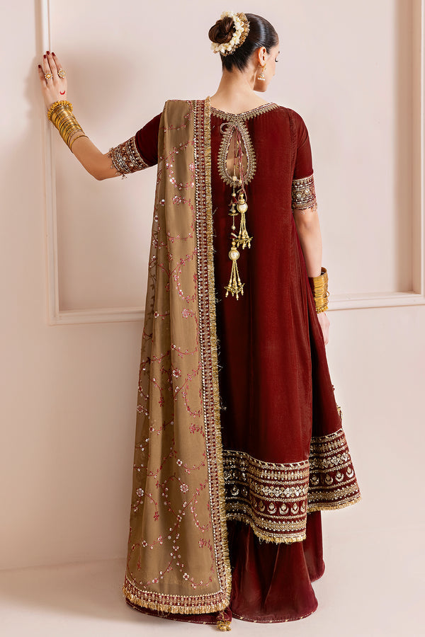 Jazmin | Chandni Velvet Formals 25 | Embroidered Velvet Formal CVF D-13 - Ladies Clothes - Maria Faisal