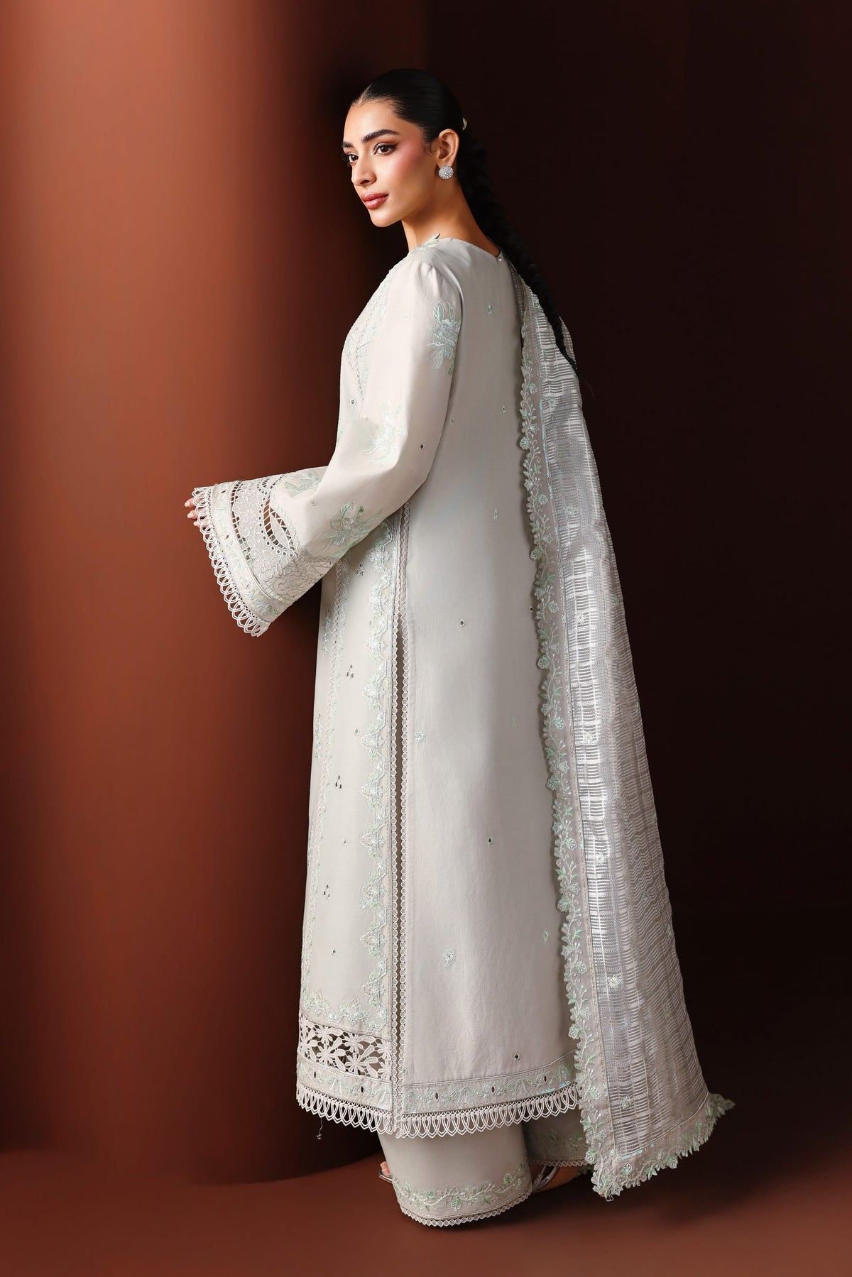 Akbar Aslam | Elan Luxury Lawn 26 | Rumana - Luxury Dress - available at Maria Faisal in UK and USA.