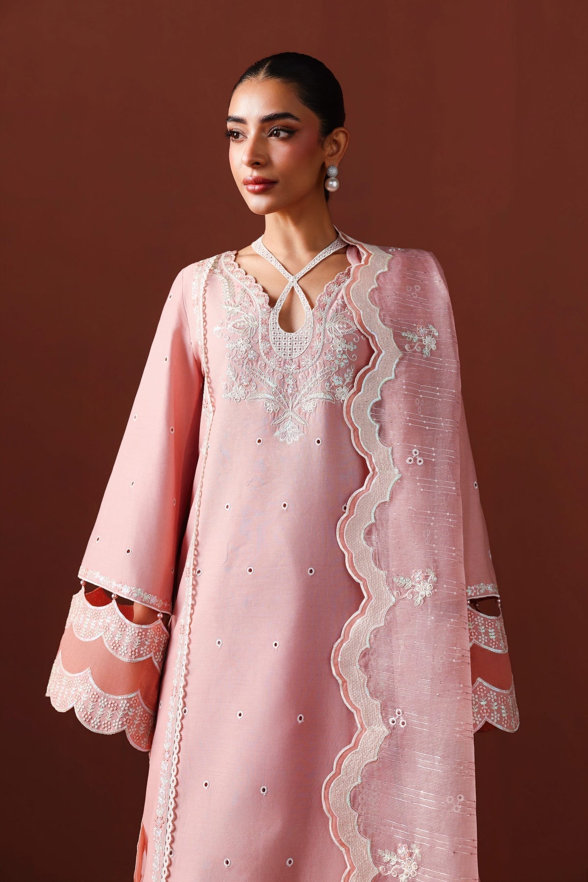 Akbar Aslam | Elan Luxury Lawn 26 | Mehrnaz - Luxury Dress - available at Maria Faisal in UK and USA.