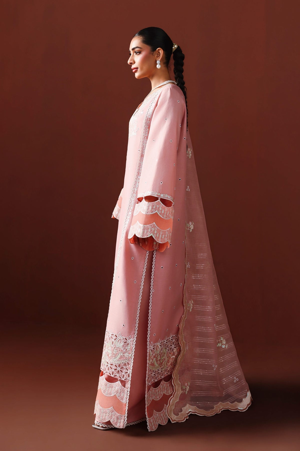 Akbar Aslam | Elan Luxury Lawn 26 | Mehrnaz - Luxury Dress - available at Maria Faisal in UK and USA.