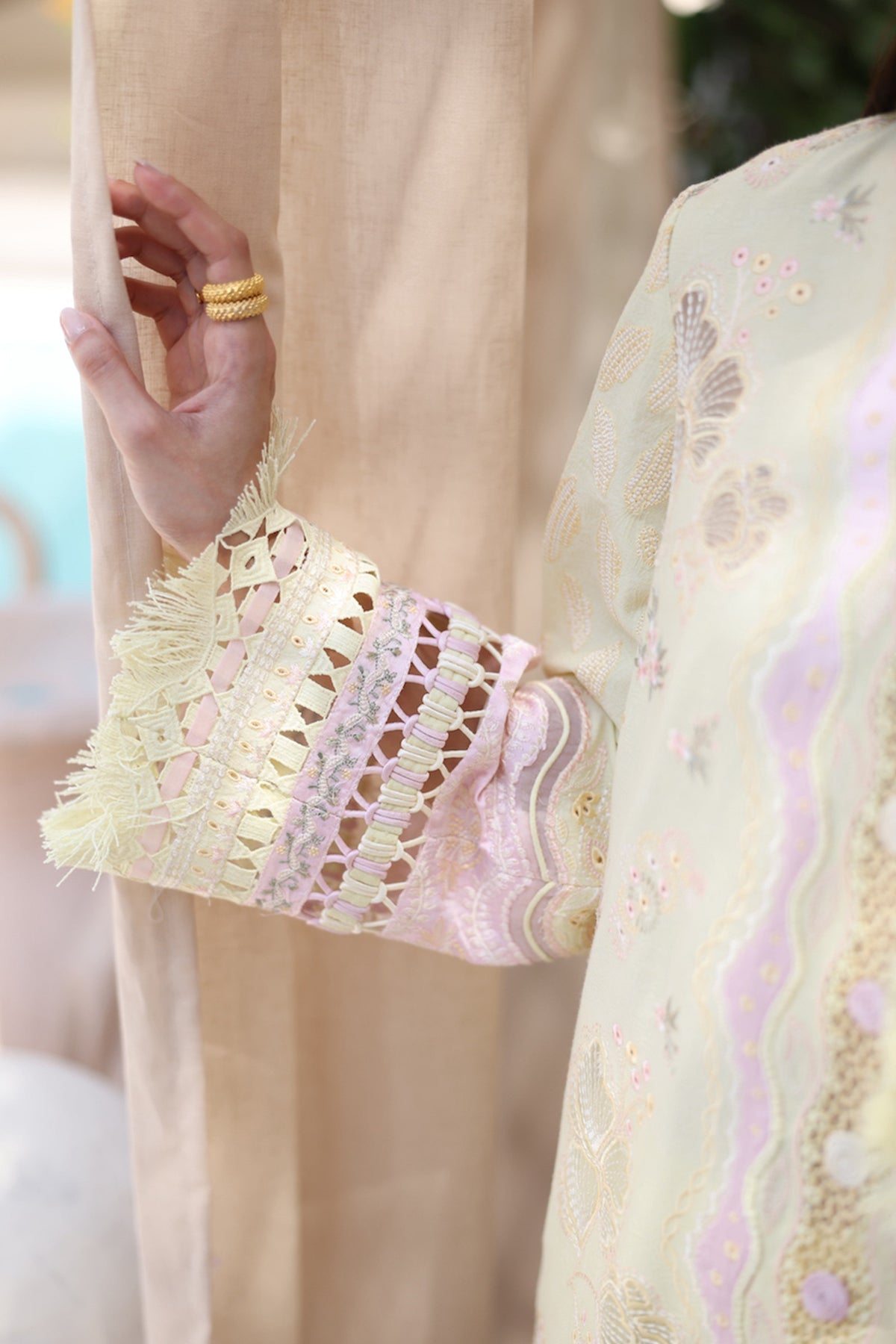 Qalamkar | Casual Pret 26 | PA-02 DAWN - Dress - available at Maria Faisal in UK and USA.