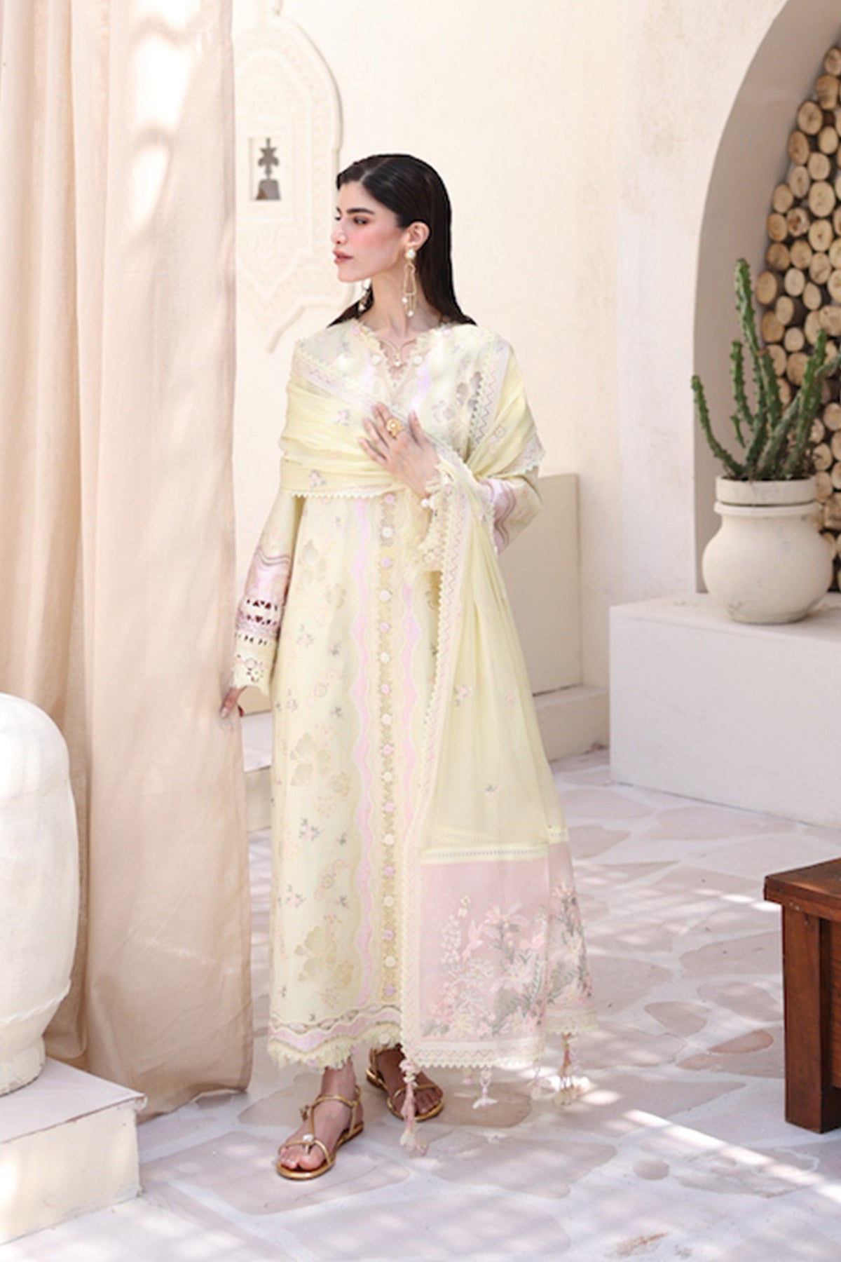 Qalamkar | Casual Pret 26 | PA-02 DAWN - Dress - available at Maria Faisal in UK and USA.