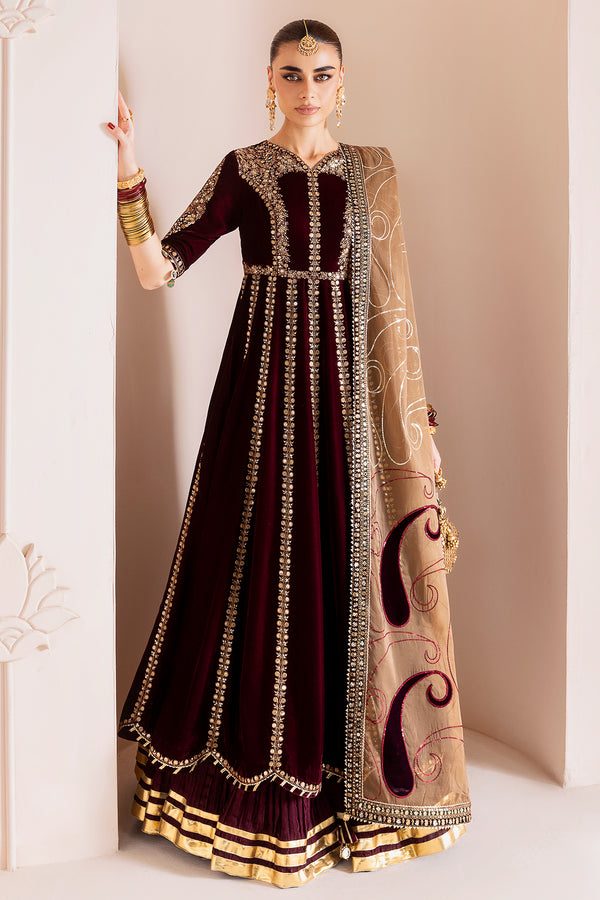Jazmin | Chandni Velvet Formals 25 | Embroidered Velvet Formal CVF D-12 - Ladies Clothes - Maria Faisal