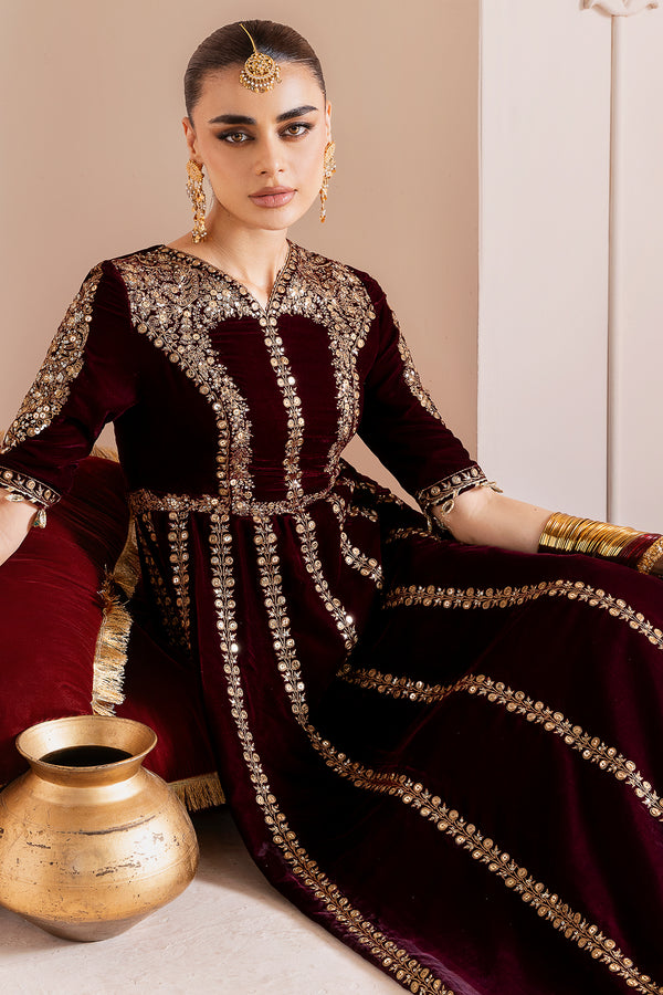 Jazmin | Chandni Velvet Formals 25 | Embroidered Velvet Formal CVF D-12 - Ladies Clothes - Maria Faisal