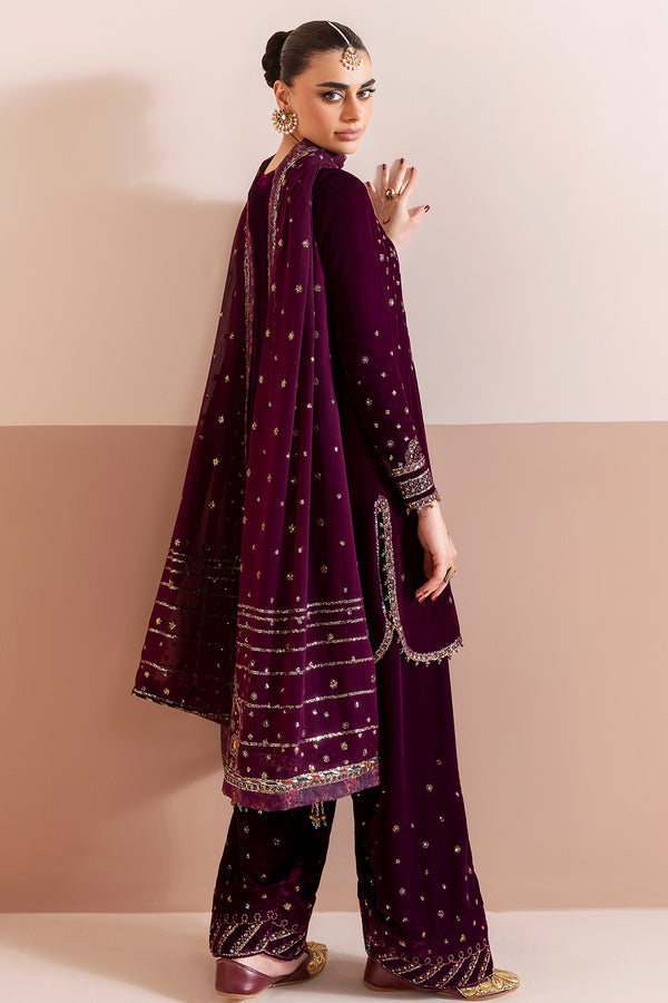Jazmin | Chandni Velvet Formals 25 | Embroidered Velvet Formal CVF D-05 - Ladies Clothes - Maria Faisal