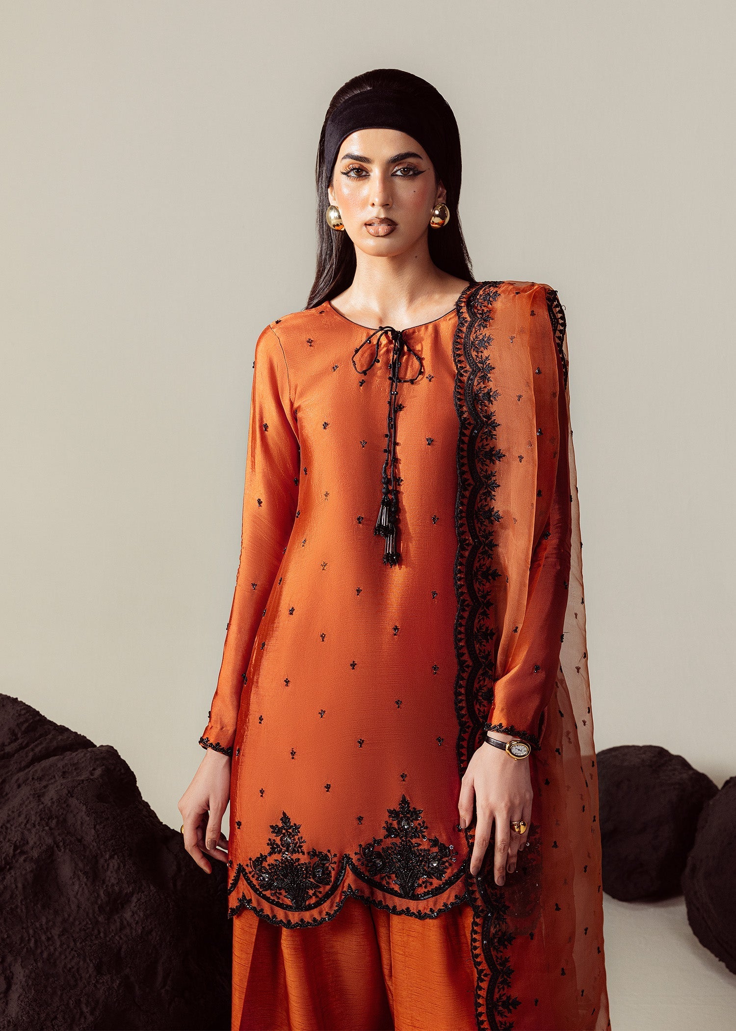 Mahum Asad | The Sirens | Amber - Formal Dress - available at Maria Faisal in UK and USA.